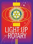 Logo for Rotary International's 2014/15 theme - Light Up Rotary