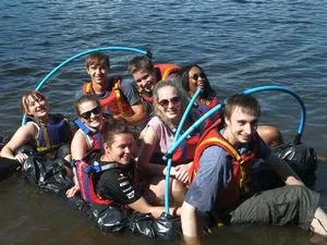 RYLA group on the water